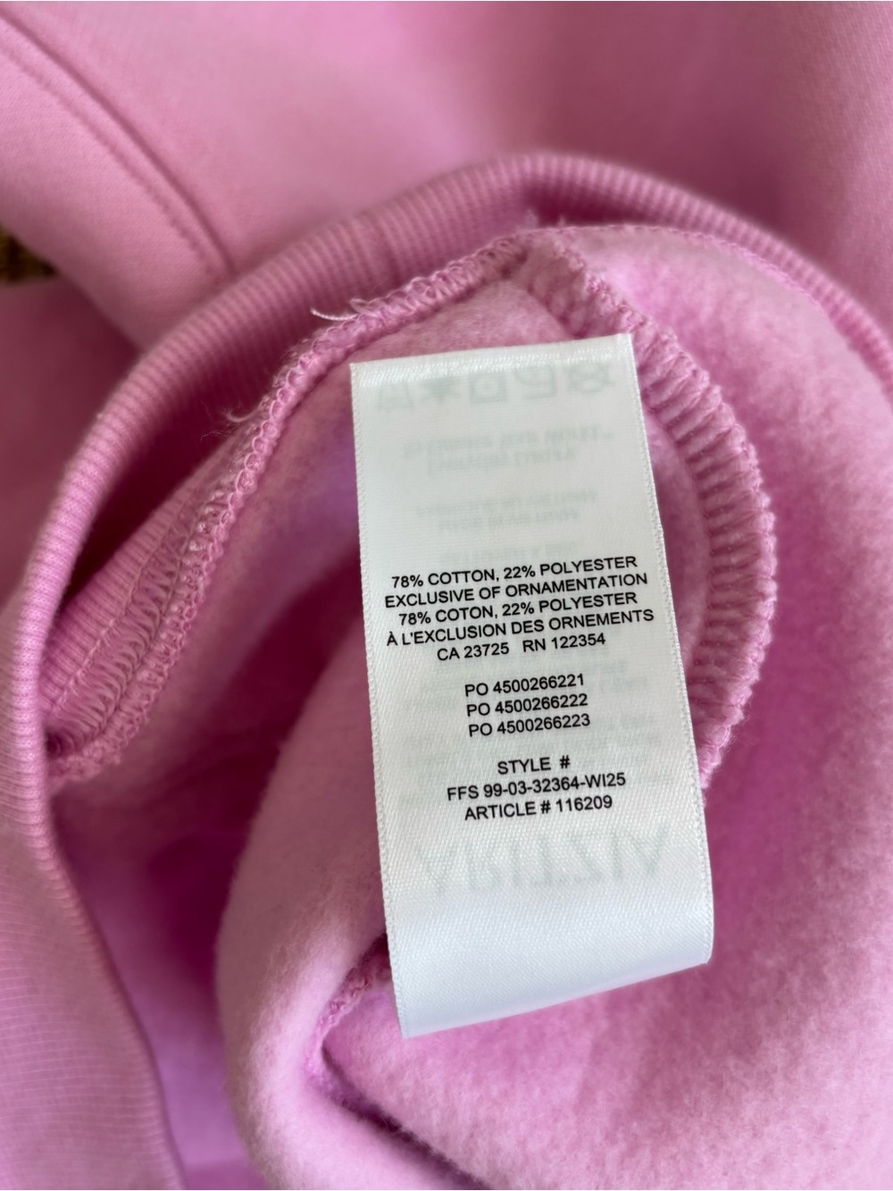 Aritzia Cozy Sweatfleece Boyfriend Set Sweatshirt Sweatpants Pink XS - Picture 8 of 16